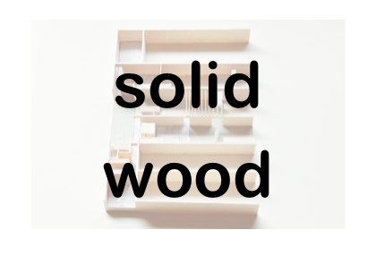 solid
wood